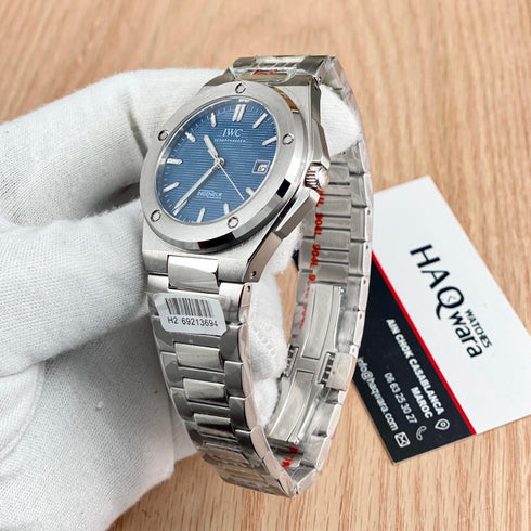IWC INGENIEUR Argenté Bleu Automatique